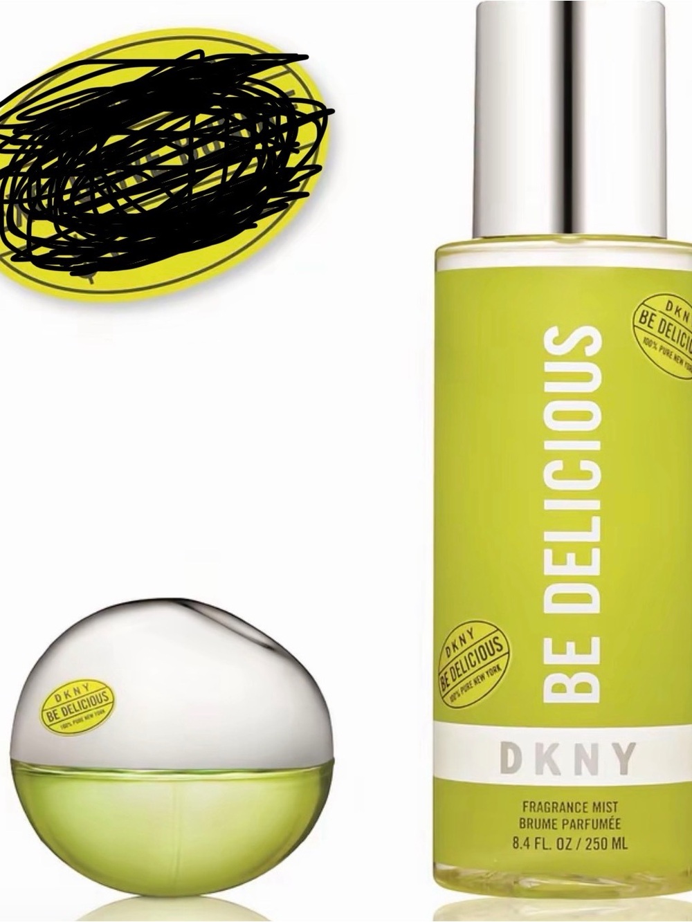 New never used DKNY Be Delicious Body Mist & Mini Bottle —